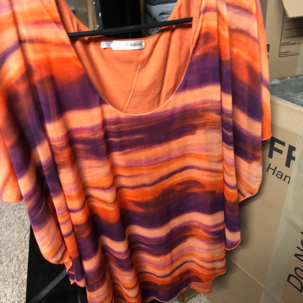 Maurice’s Purple and Orange 3/4 Sleeve